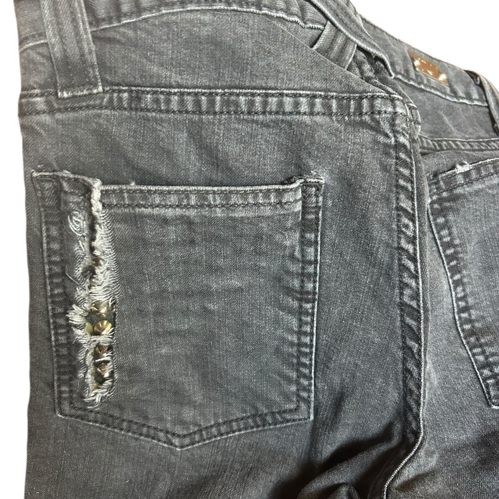Bess X Barney’s Studded Black Skinny Ripped and Studded Jeans Ripped Back… - Picture 4 of 11